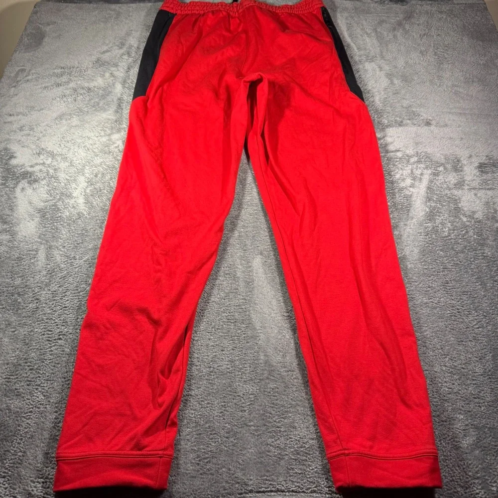 Jordan Mens Red Black Side Stripe Jumpman Fleece Jogger Sweatpants XL Tall